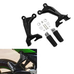 Rear Passenger Footrests Footpegs Brackets for Kawasaki Ninja 650 Z650 (2017–2024)