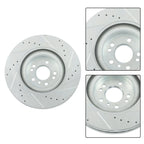Set of 4 Drilled Brake Rotors & Ceramic Pads for Mercedes-Benz GL450 (2007–2012)