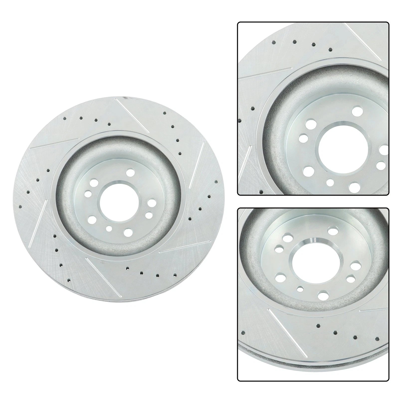 Set of 4 Drilled Brake Rotors & Ceramic Pads for Mercedes-Benz GL450 (2007–2012)