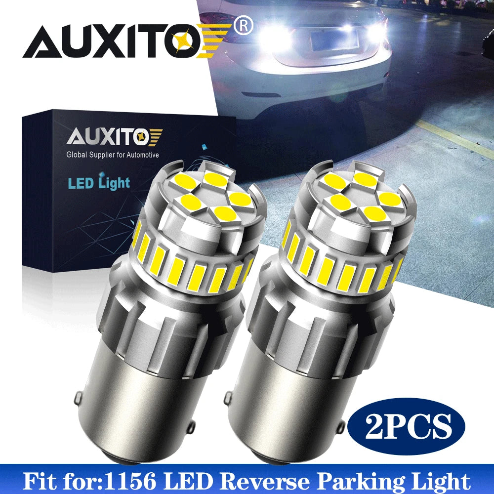 2X 1156 LED Reverse Light Backup Bulb for AUXITO (6500K, Error Free)