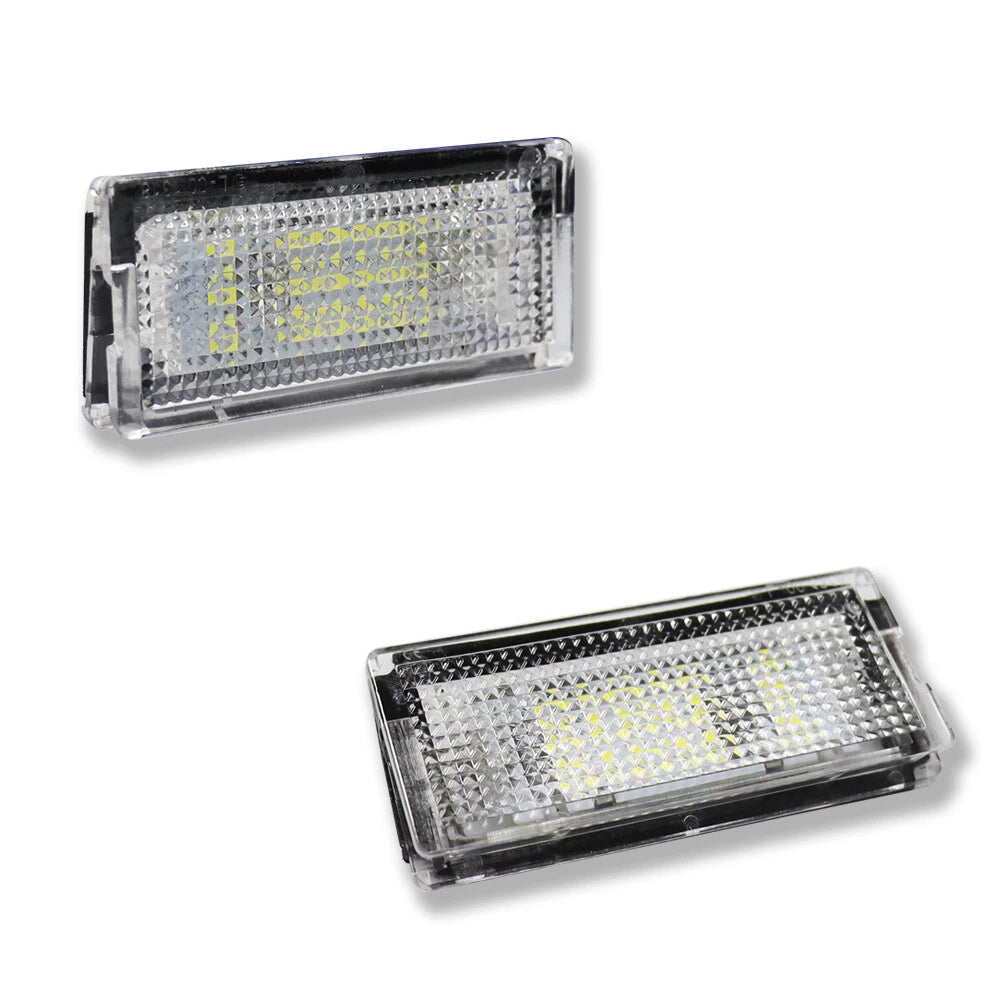 2X Full White LED License Plate Light Kit for BMW 320i 325i 330i (2006–2013)