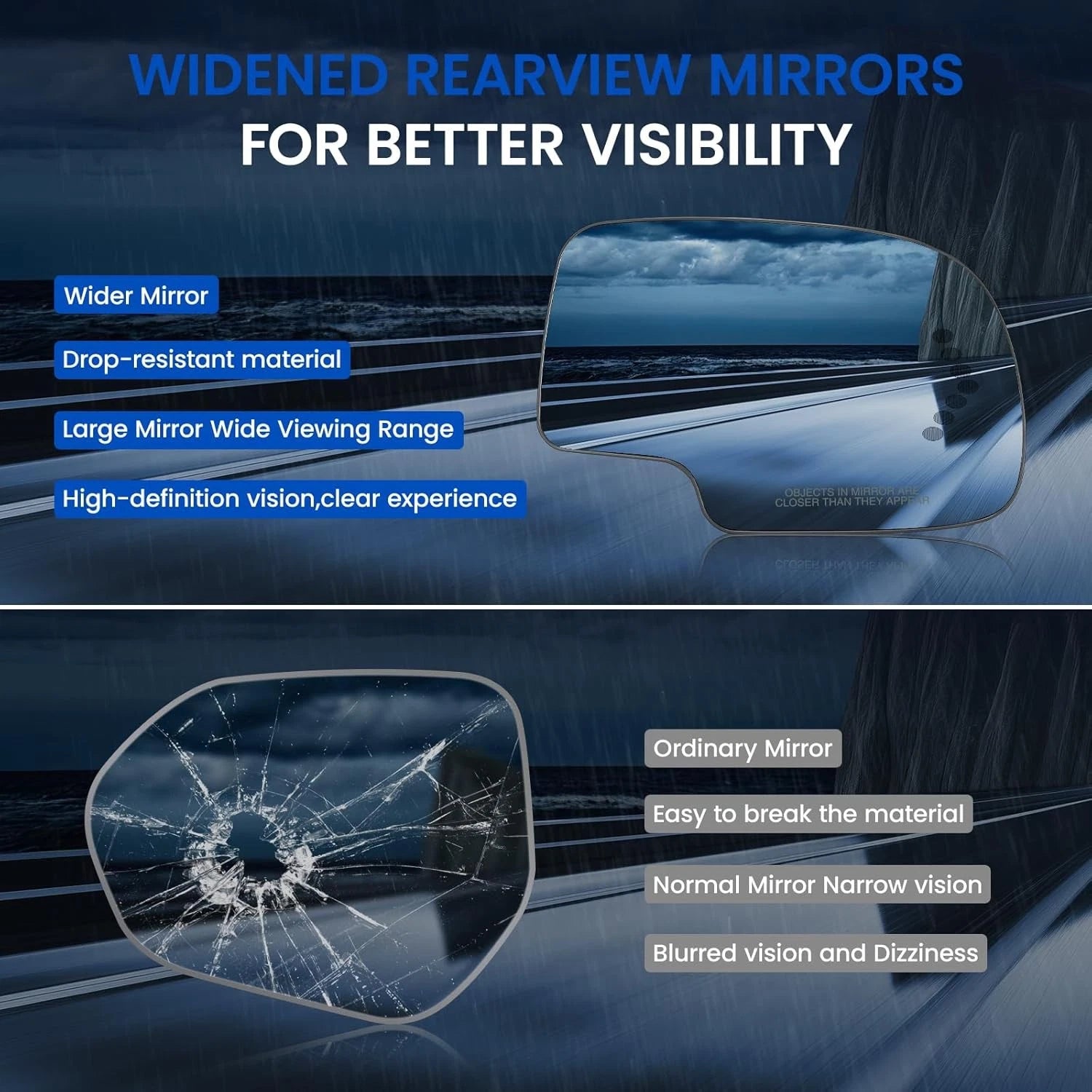 Heated Turn Signal Mirror Glass for Chevy GMC Truck (2003–2007)