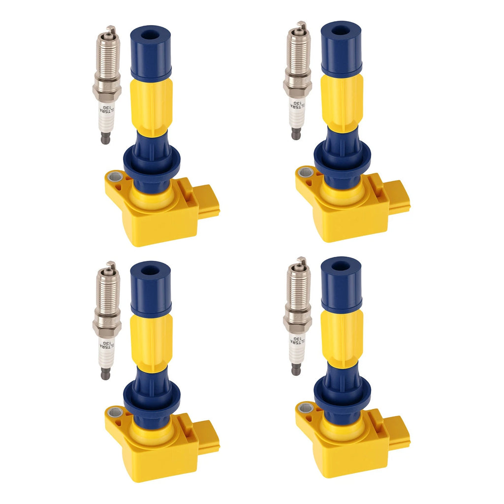 Ignition Coil and Spark Plug Kit for 2006–2013 Mazda 3 2.0L (L4)