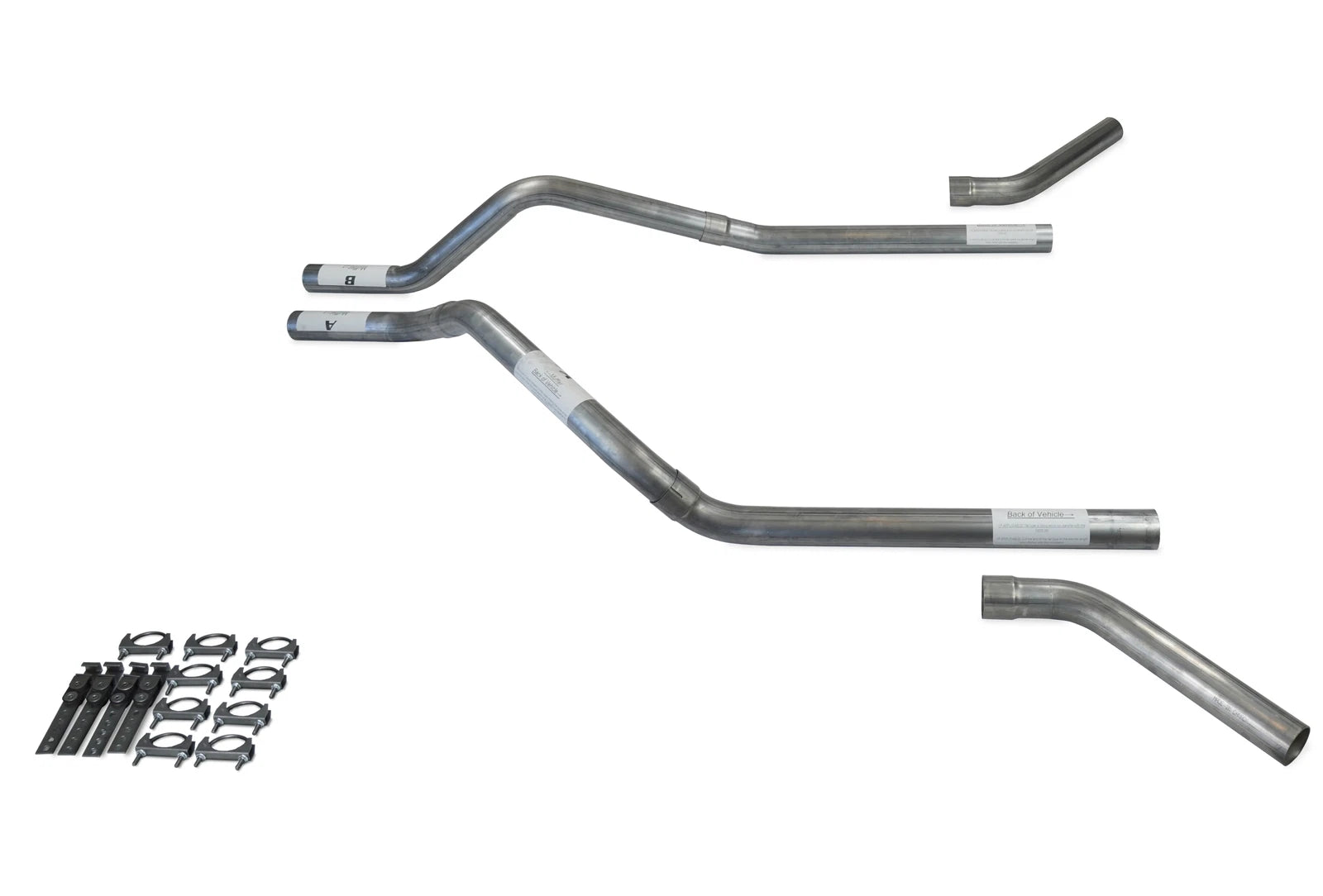 Dual Exhaust Kit for GMC Jimmy (2000–2004) 2.5" Corner Exit No Muffler