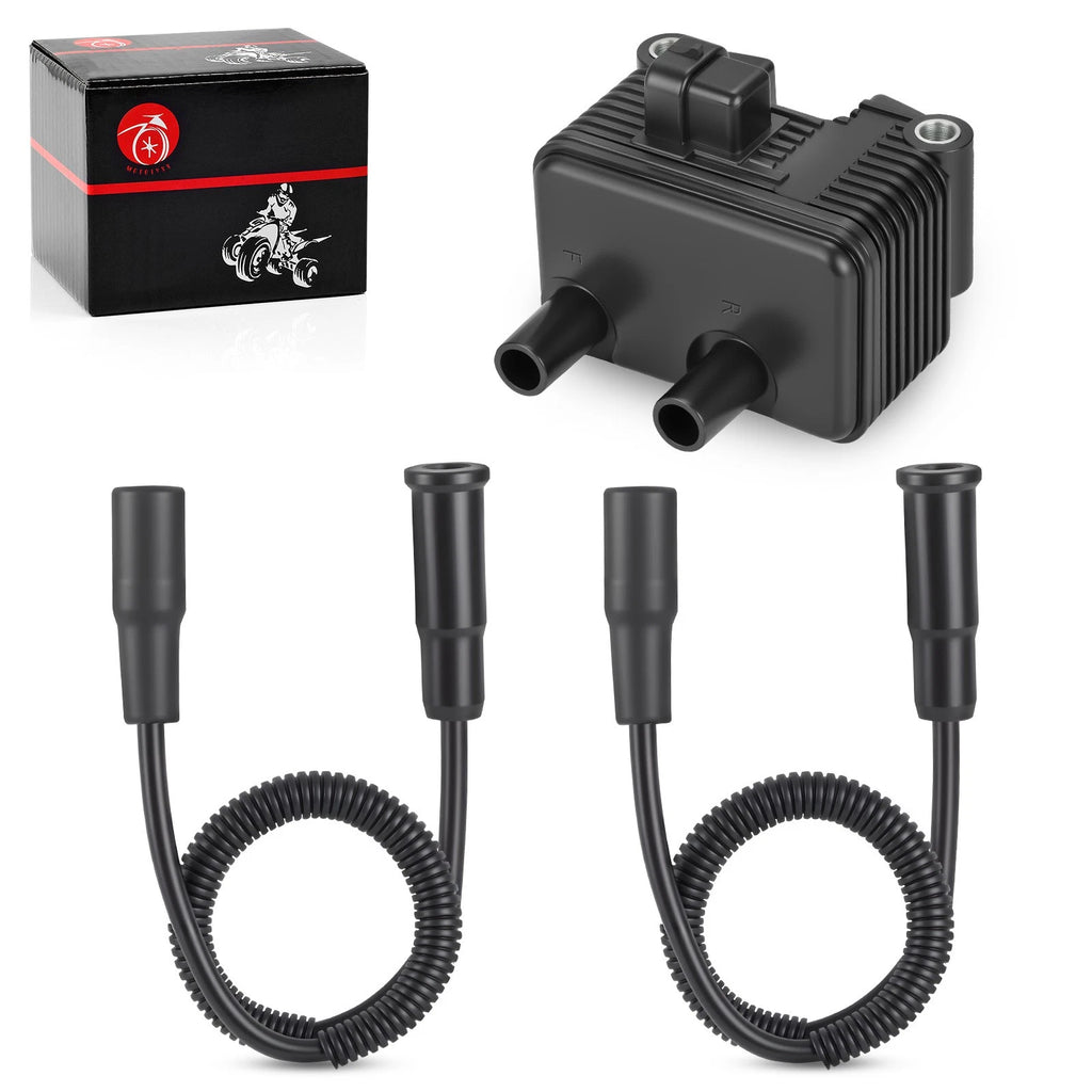 Ignition Coil 0.5 OHM Spark Plug Cable for Harley Sportster 883 1200 (2004–2006)
