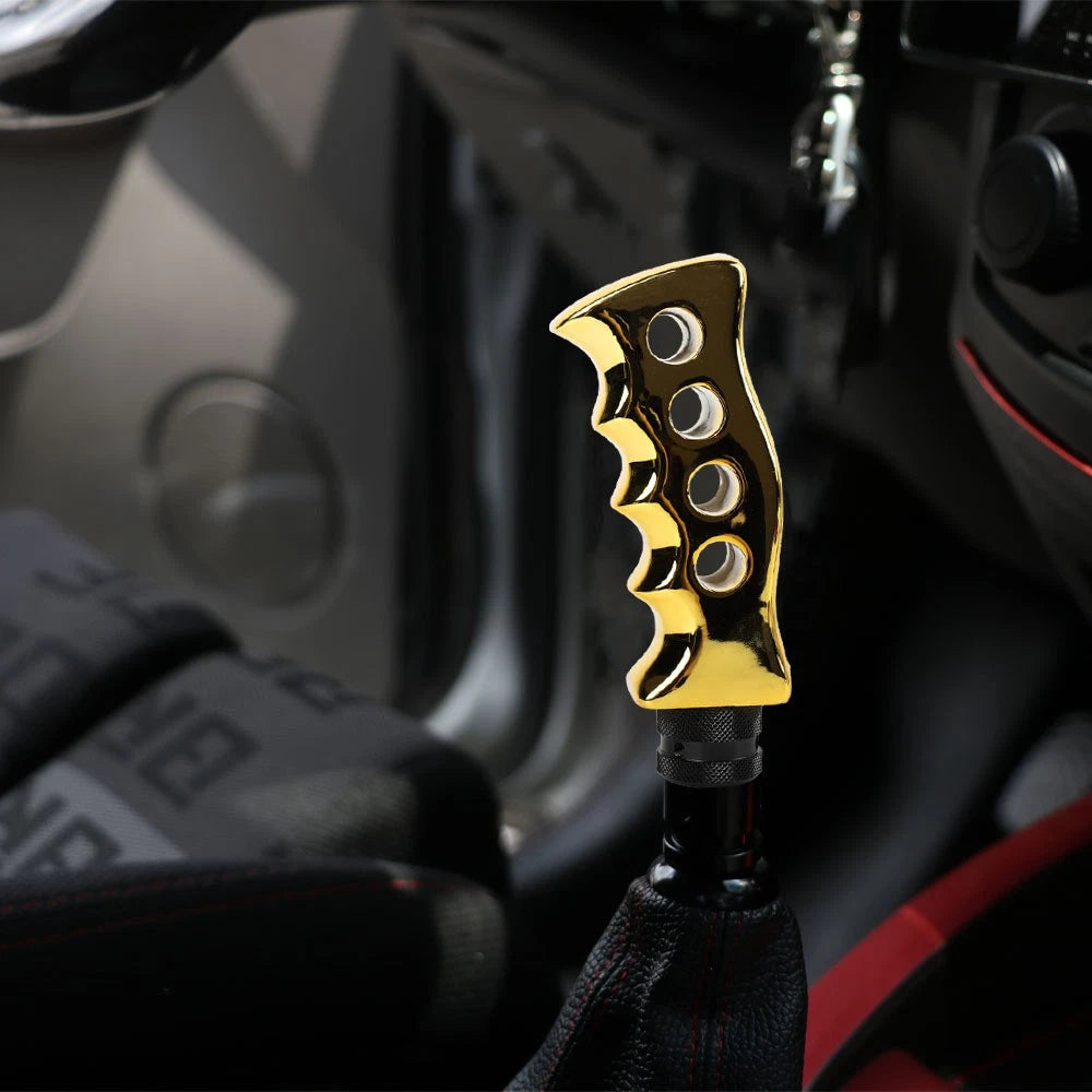 V2 Slotted Pistol Grip Manual Gear Shift Knob for Universal Fit