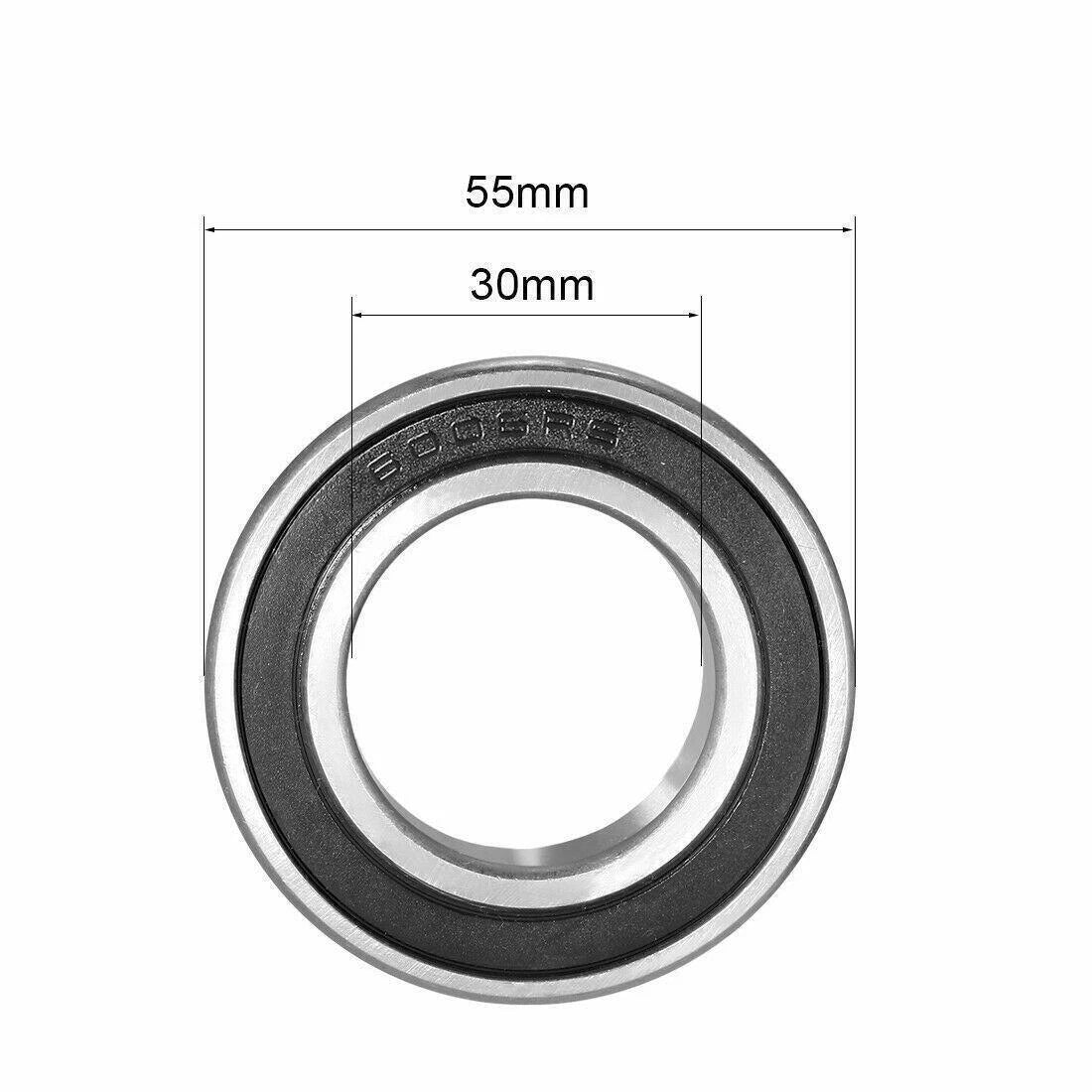 Set of 4 6006 RS Bearings for (55mm x 30mm x 13mm)