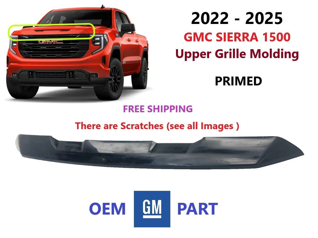 Upper Top Grille Molding Trim for GMC Sierra 1500 (2022–2025)