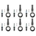Set of 6 Denso Iridium Power Spark Plugs & Coil Boots for Acadia CTS Enclave SRX (V6)