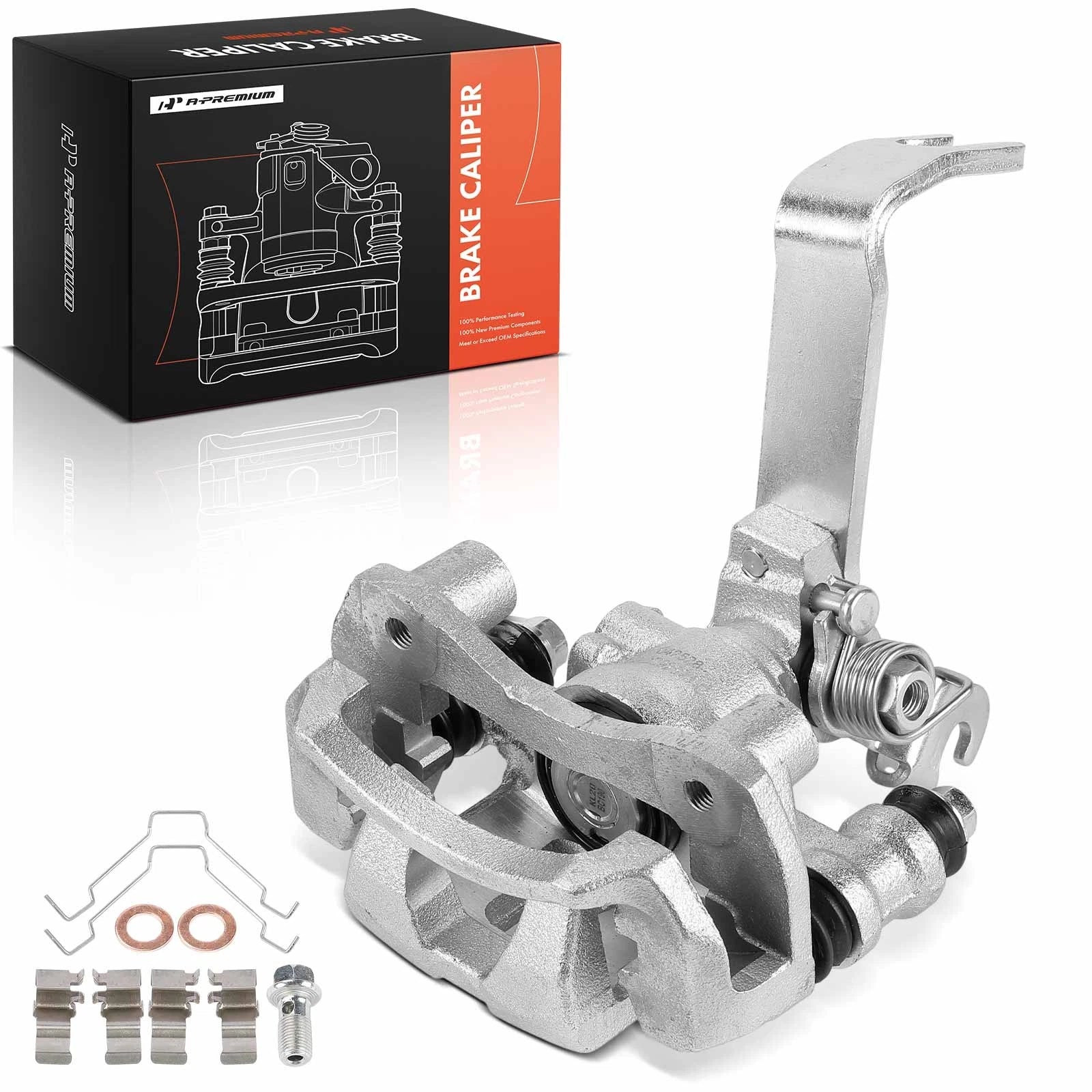 Rear Passenger Side Brake Caliper with Bracket for Kia Sephia Spectra (1994–2006)