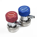 2 x A/C Quick Coupler Low & High Side R134a