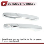 Set of 4 Car Door Handle Covers for Honda CR-V (2012–2016) Silver ABS
