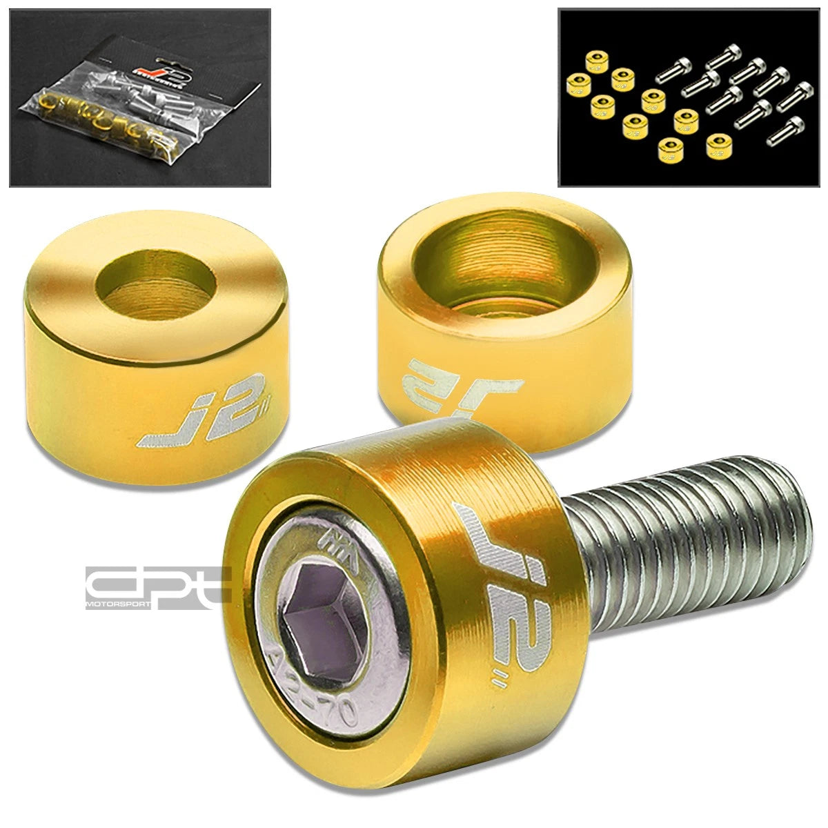 Exhaust Header Manifold Kit for J2 CD/CG/CS/BB (Metric, Gold)