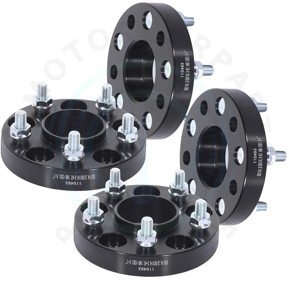 Set of 4 Wheel Spacers 1" for Mazda 6, CX-3, Hyundai