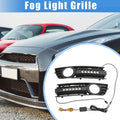 LED Front Bumper Fog Light Grille Cover for Audi A4 B6 (2001–2005)