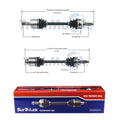 Set of 2 Front CV Axle Shafts for Mazda MPV (2000–2001)