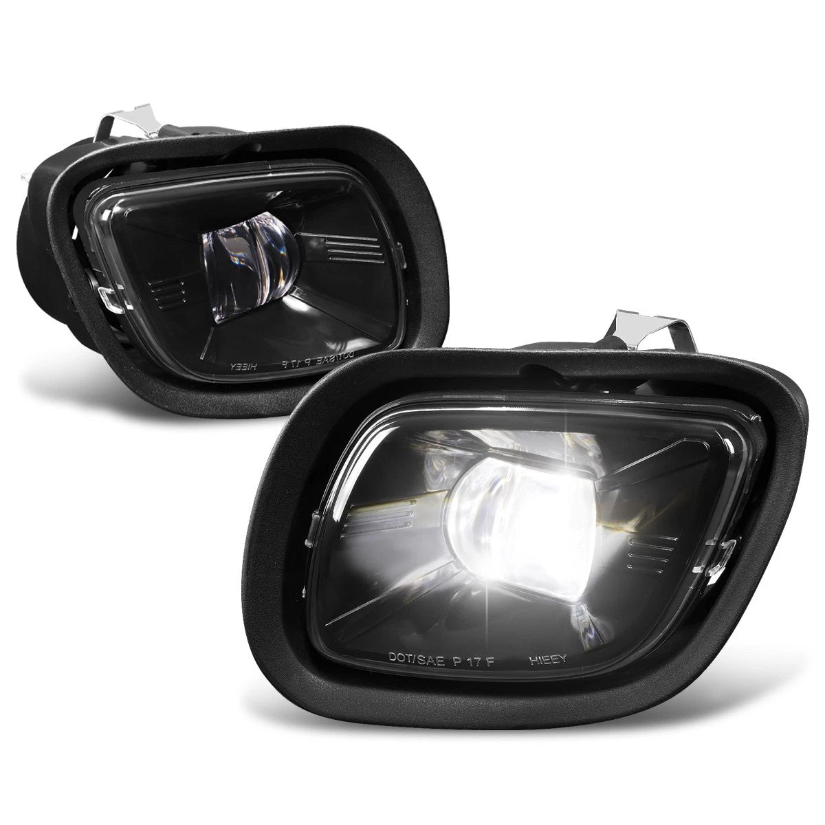 Full LED Black Housing Projector Fog Lights for Freightliner Cascadia (2008–2017)