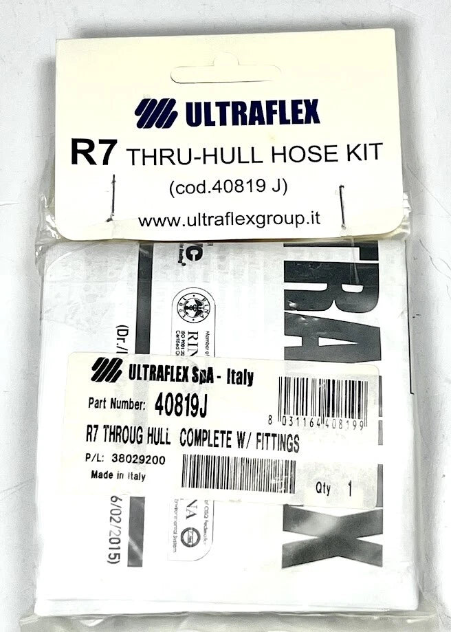 Thru Hull Kit for Uflex R7 (40819J, 8M6001381) 3/4in Fitting Size