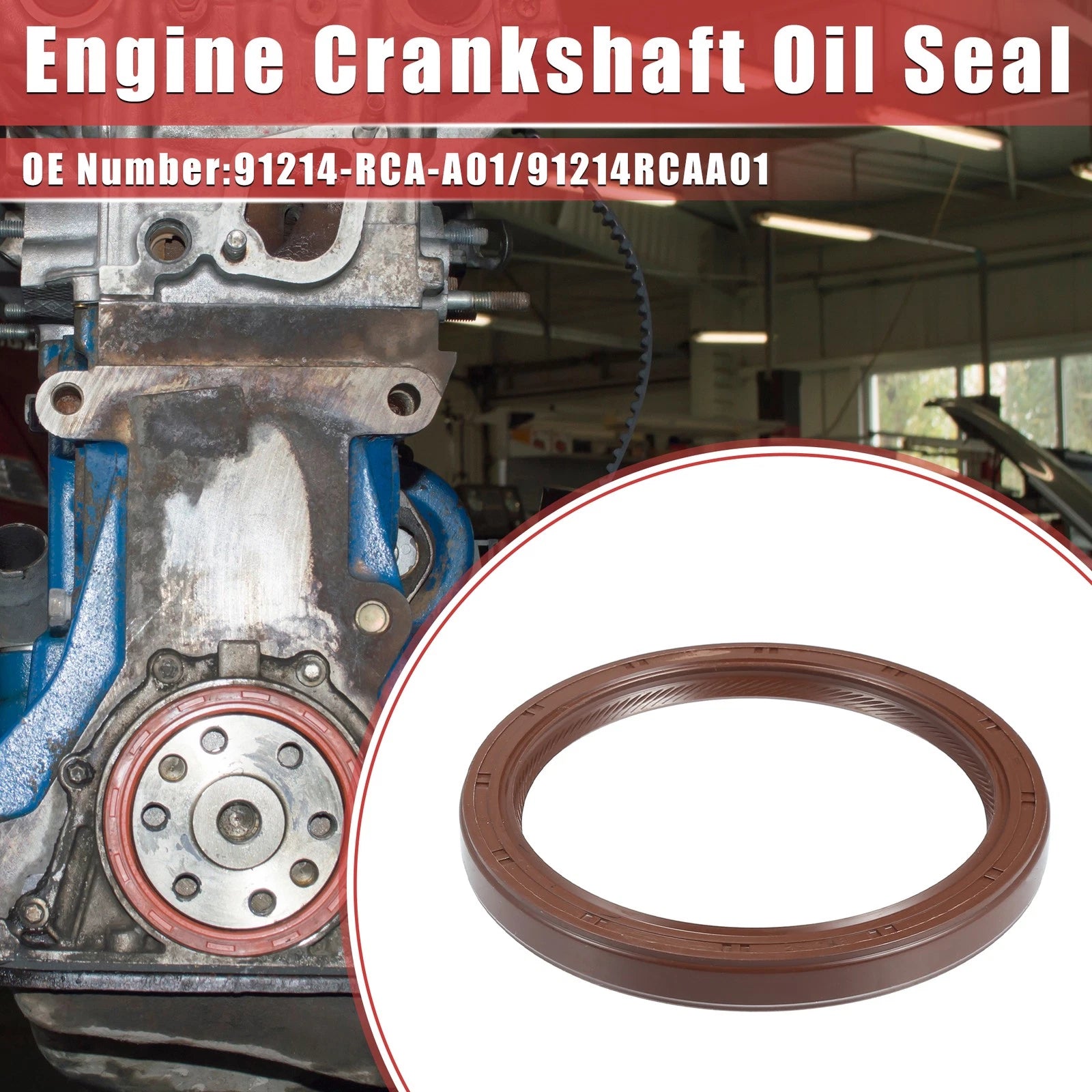 Engine Crankshaft Oil Seal for Honda Ridgeline (2006–2012) No. 91214RCAA01