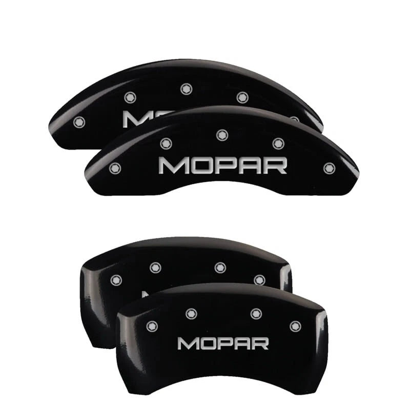 Set of 4 Gloss Black Caliper Covers for 2015-2017 Jeep Renegade 2.4L