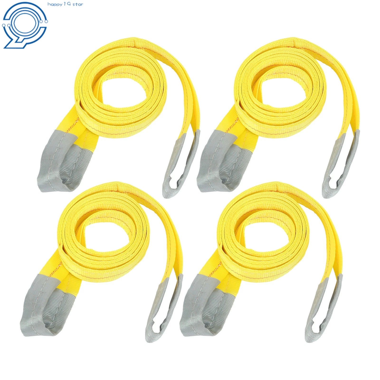 Set of 4 Lift Sling Straps 10' x 2" 14000 lb Capacity
