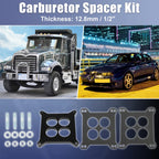 1/2" Tall Ported Phenolic Carburetor Spacer 4BBL for Chevy 
