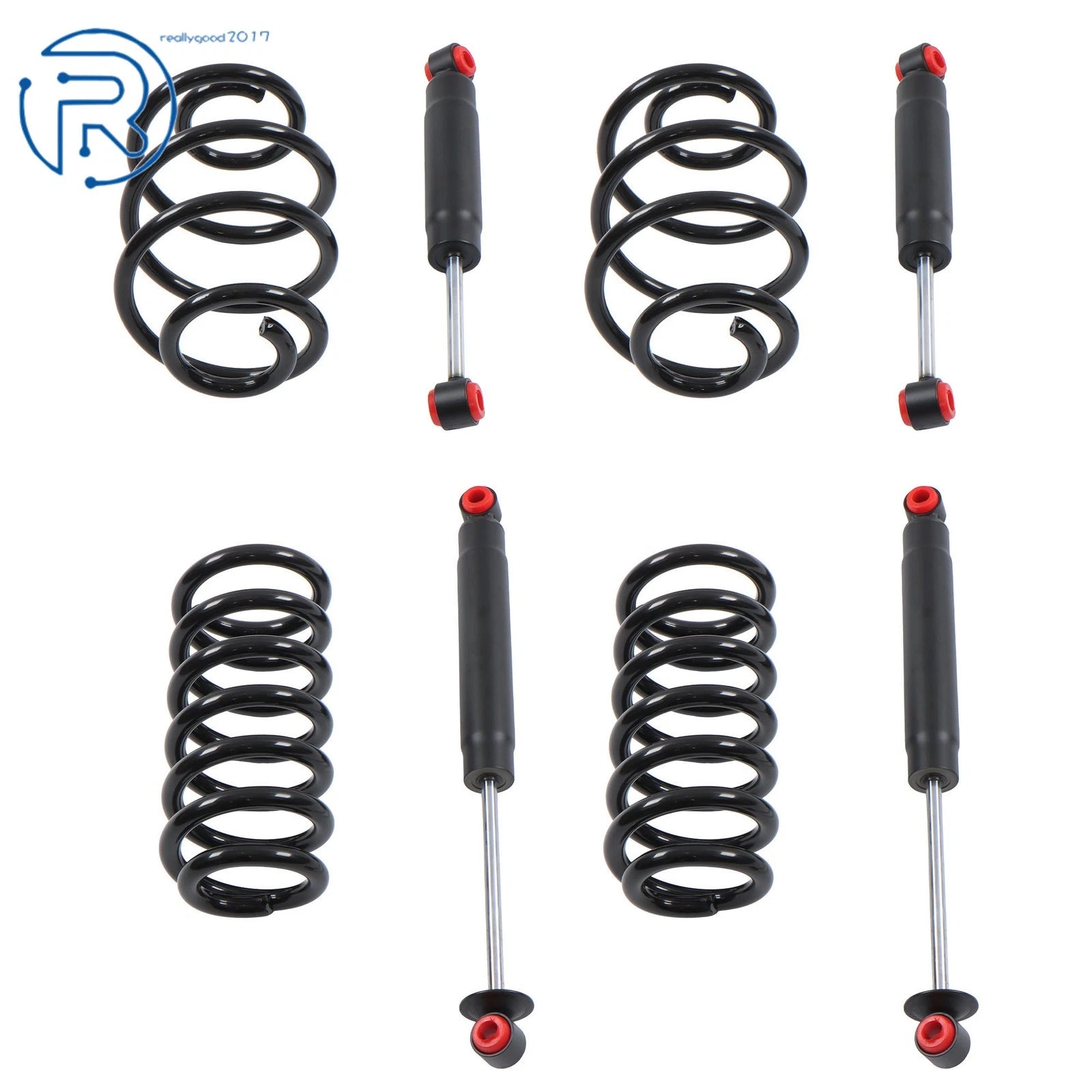 Set of 2 Lowered Coil Springs Shock Kit for GMC C15 C1500 (1963–1972)