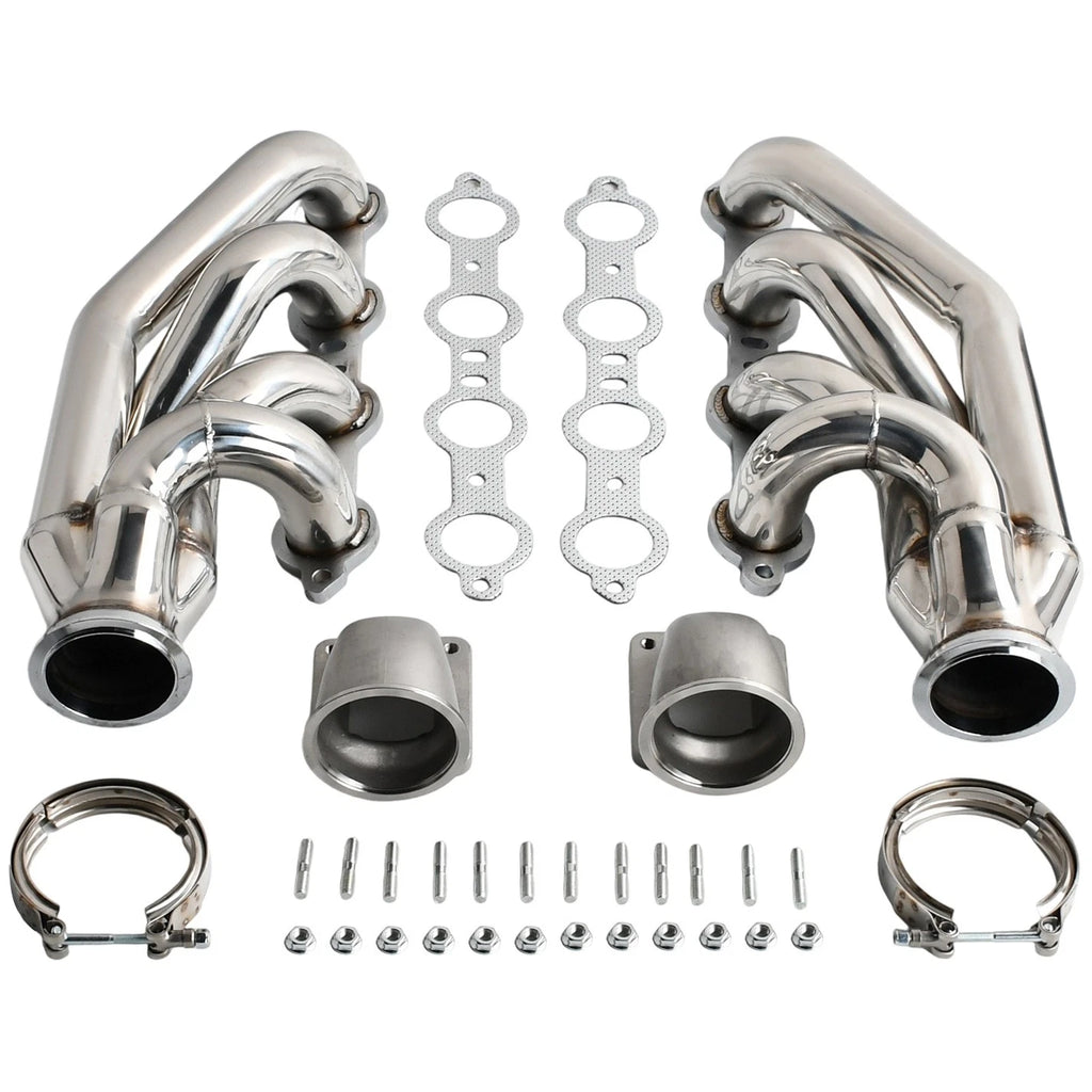 Turbo Exhaust Manifold & Headers for LS1 LS6 LSX GM V8 (T3 T4, 3.0" V Band)