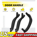 Set of 3 Interior Door Handle Pull Covers for BMW X5 X6 (2014â2018) Black