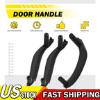 Set of 3 Interior Door Handle Pull Covers for BMW X5 X6 (2014â2018) Black