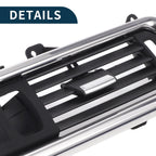Center Dash A/C Outlet for BMW 528i (2011) No. 64229166885 Black Silver Tone