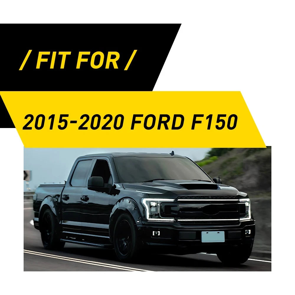 Carbon Fiber Rear Cup Holder Trim for Ford F150 (2015–2020)