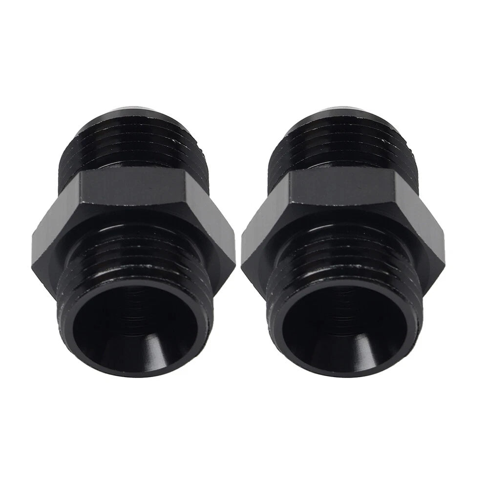 2Pcs AN10 Flare to 8AN ORB Male Fitting Adapter for Universal