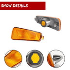 2X Amber Front Corner Side Marker Signal Light Lens for Chevrolet HHR (2006–2011)