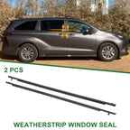 2X Rear Weatherstrip Window Seal No.6818008010 for Toyota Sienna 