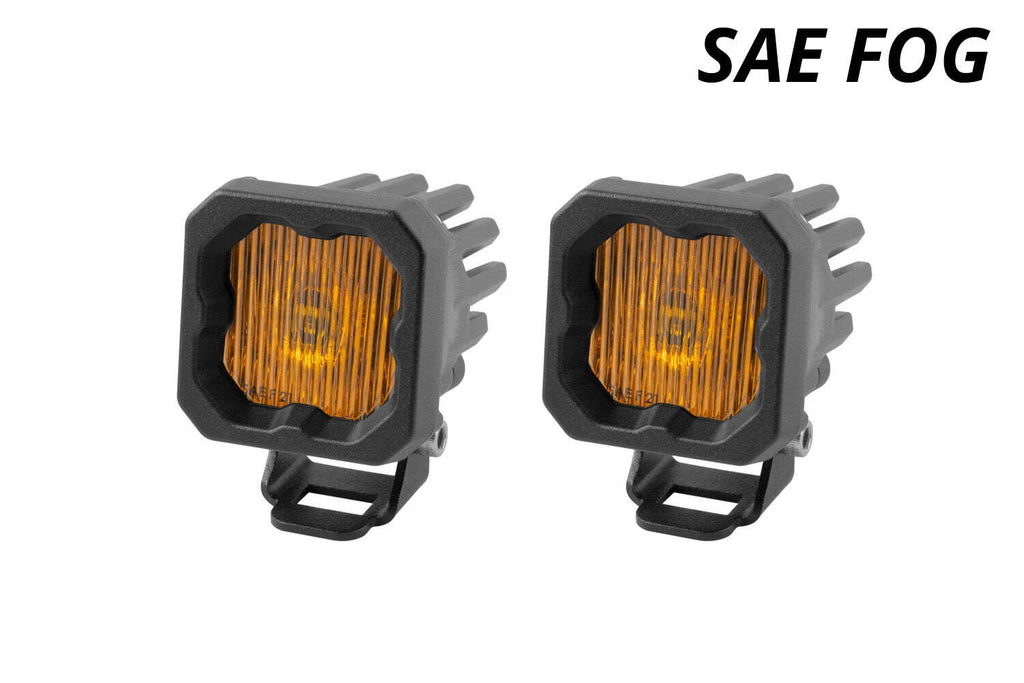 LED Fog Light Bezel Pair for Diode Dynamics Stage Series C1 (2005–2015)