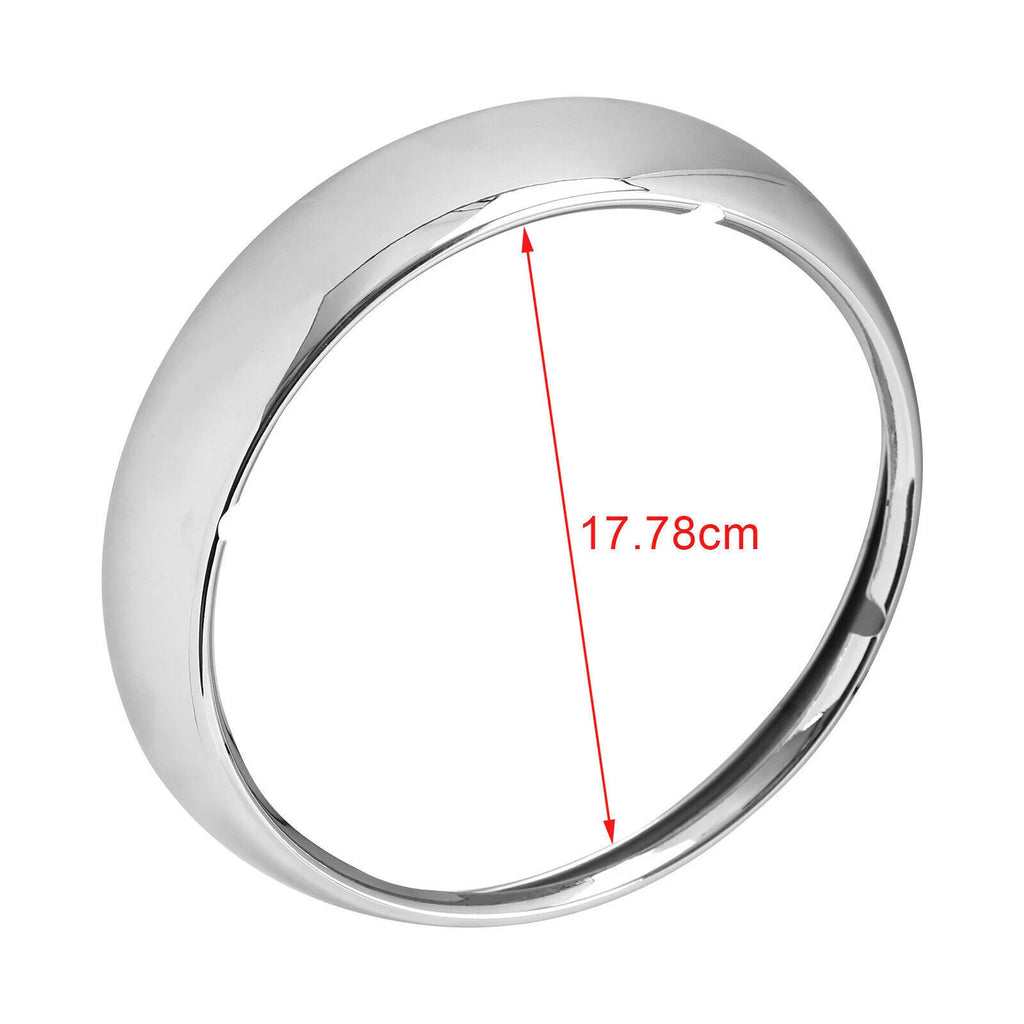 7" Chrome Headlight Trim Ring Cover for Harley Touring Road King (1983) 67712-83A T9