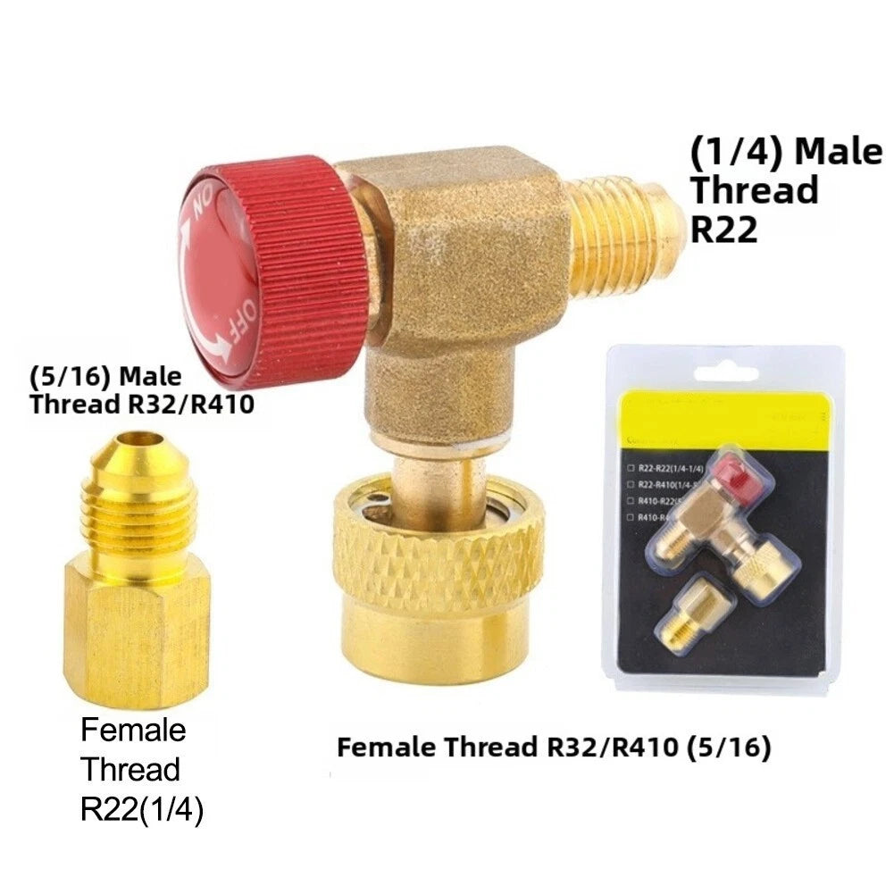AC Manifold Split Valve Kit for R410A R134A R22 R32 R407C