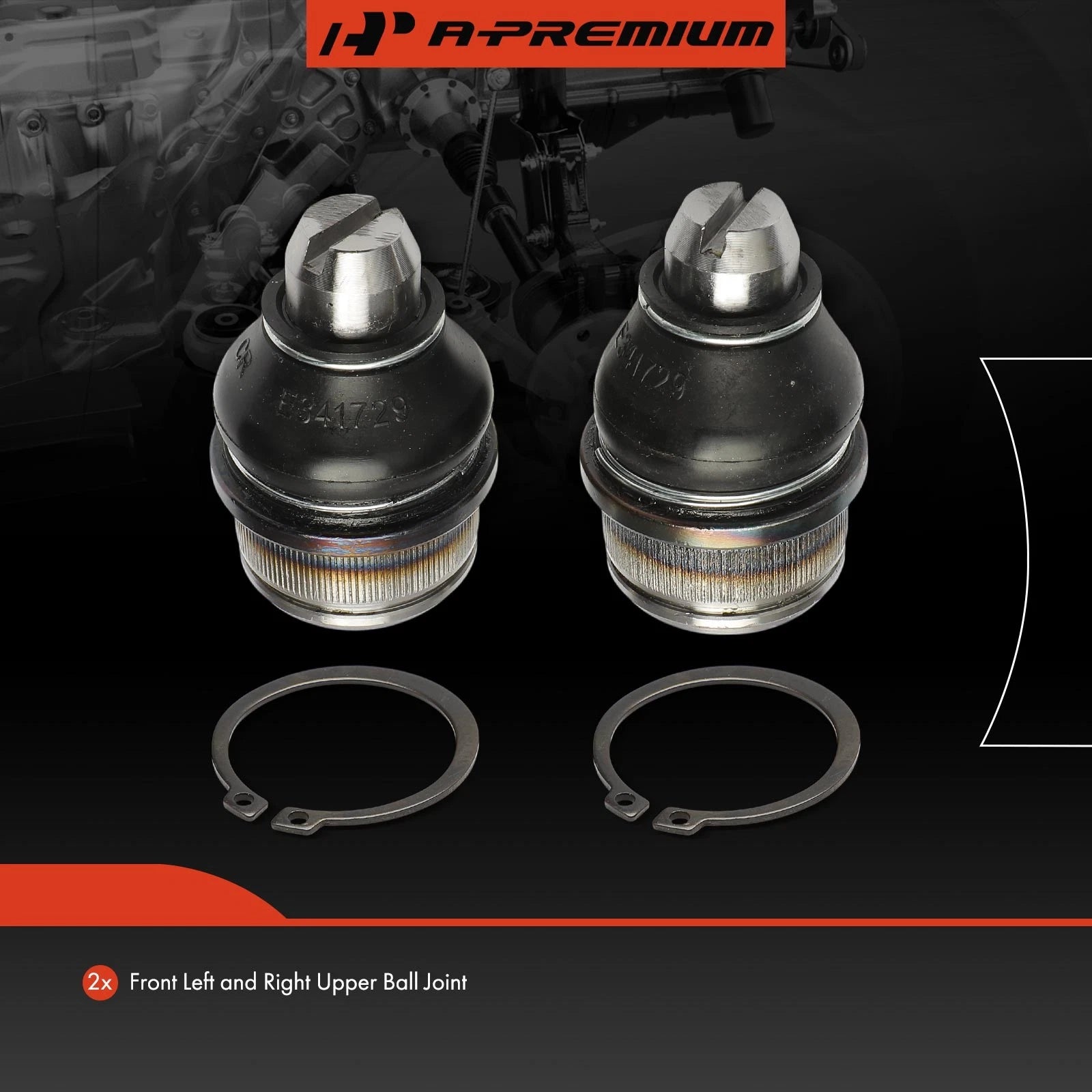 2X Front Upper Ball Joints for Ford F-150 F-250 (1987–1999)
