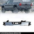 Chrome Rear Bumper Assembly for Chevy Silverado GMC Sierra 1500 (2014–2018)
