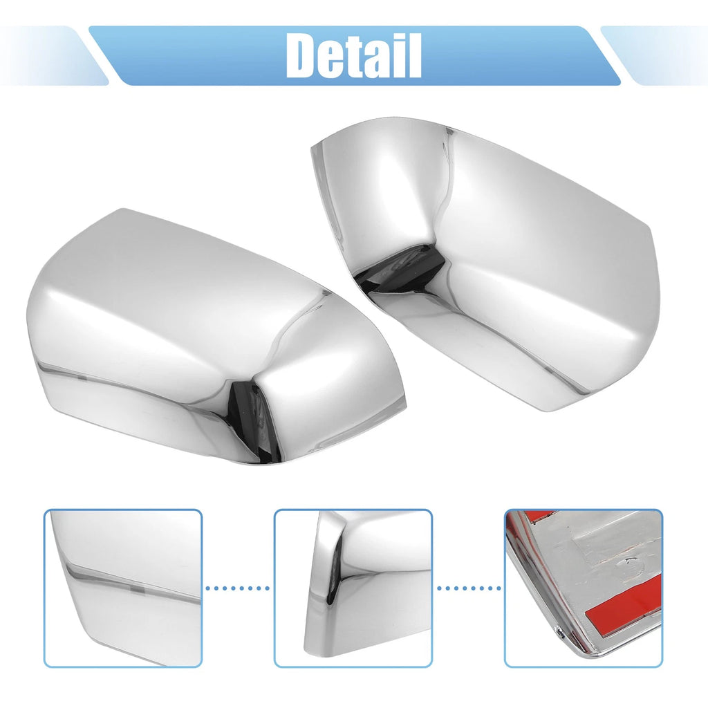 1 Pair Chrome Plated Mirror Covers for Chevrolet  726215908978