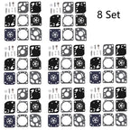 Set of 8 Carburetor Diaphragm Kit for ZAMA RB-29 RB29 C1U
