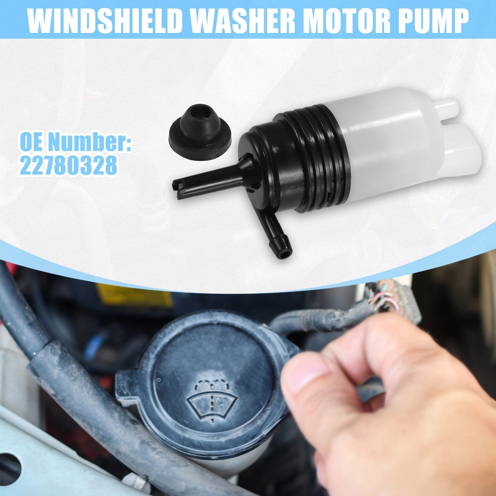 Windshield Washer Motor Pump for Chevrolet Corvette (2014–2019) No. 22780328