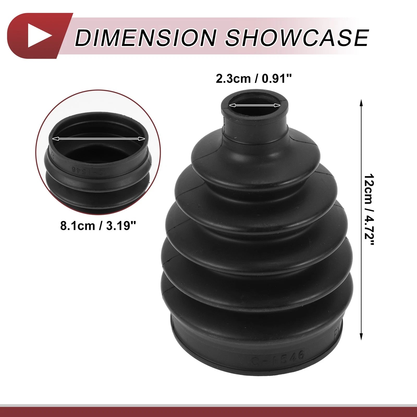 Outer CV Joint Boot Kit with Clamps for Honda Accord Euro (2008)