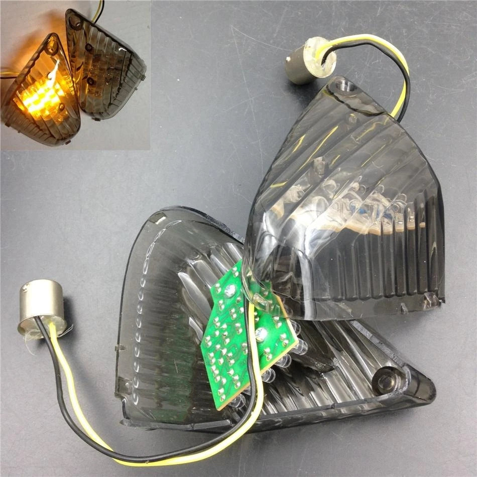Rear Turn Signal Lens Cover w/ LED for Suzuki GSXR1000/600/750 (2007–2009)