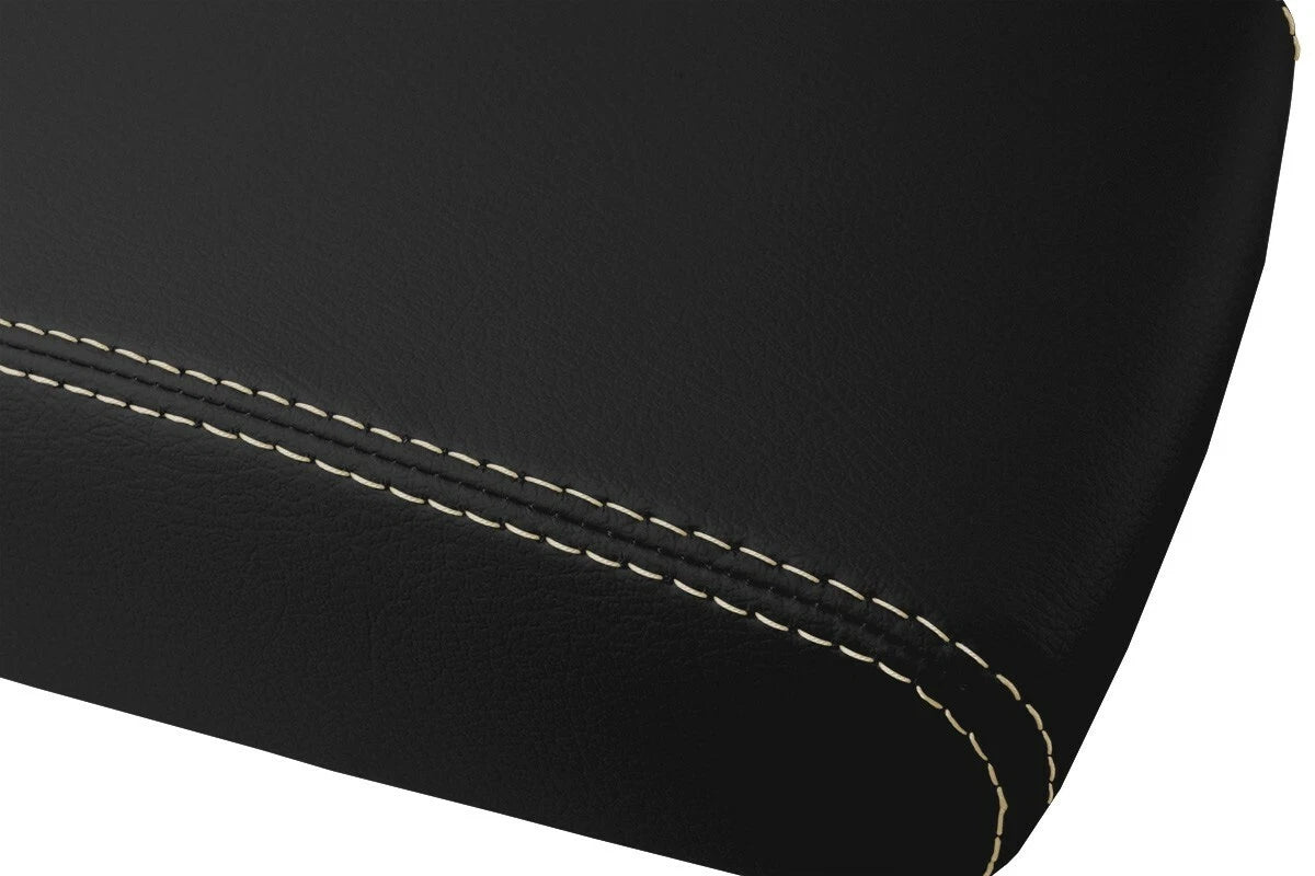 Leather Console Lid Armrest Cover for Lexus ES350 (2013–2018) Beige Stitch