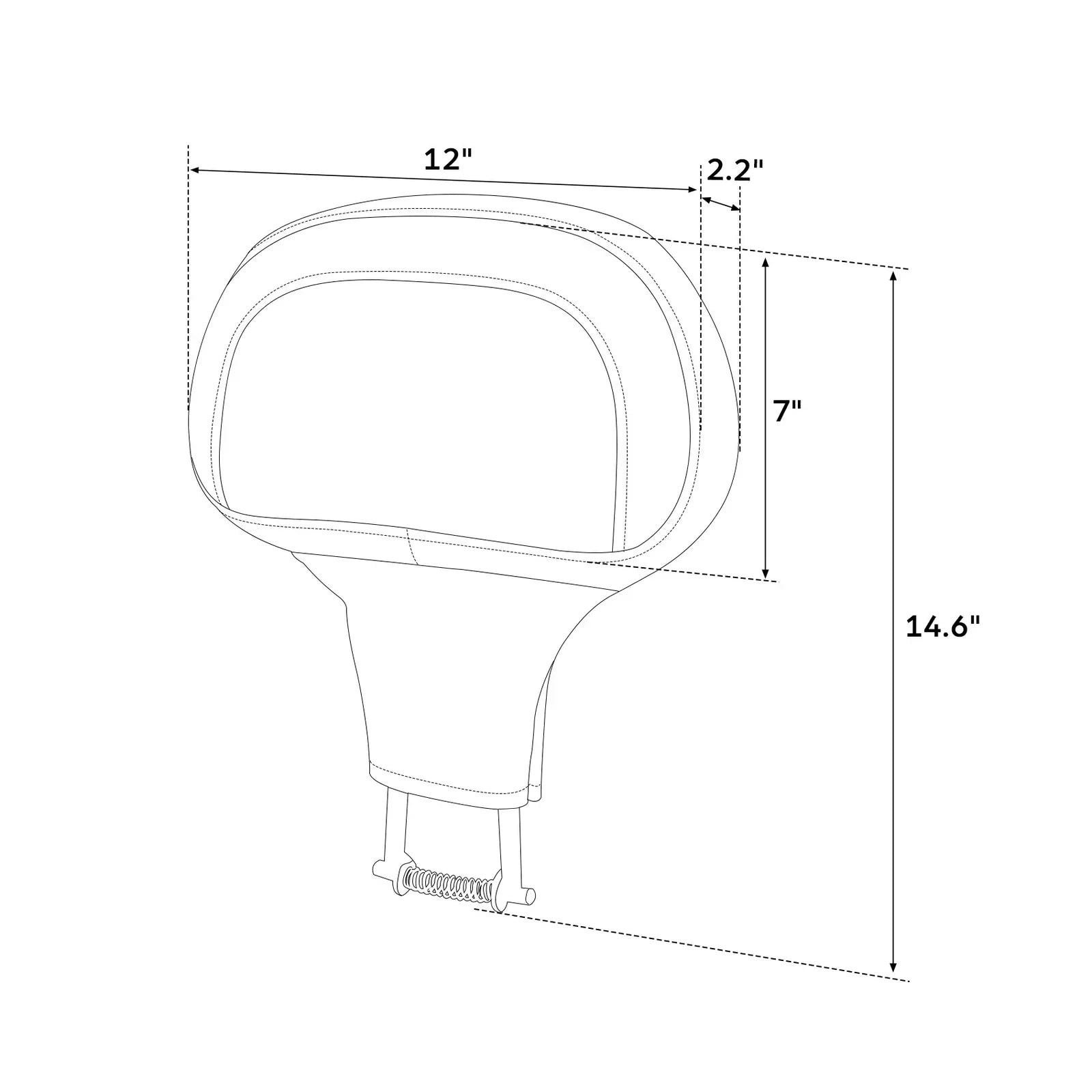 Driver Backrest Pad & Mounts for Harley Street Glide