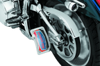 Lighted Curved Vertical Side Mount License Plate Holder for Powersports