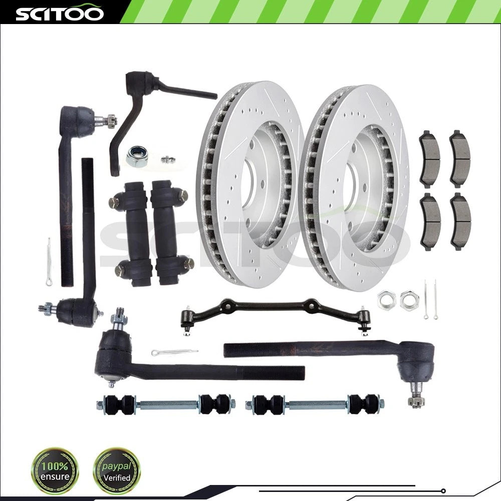 Front Tie Rod End Sway Bar & Brake Rotor Pad for Chevrolet Blazer (1998–2005)