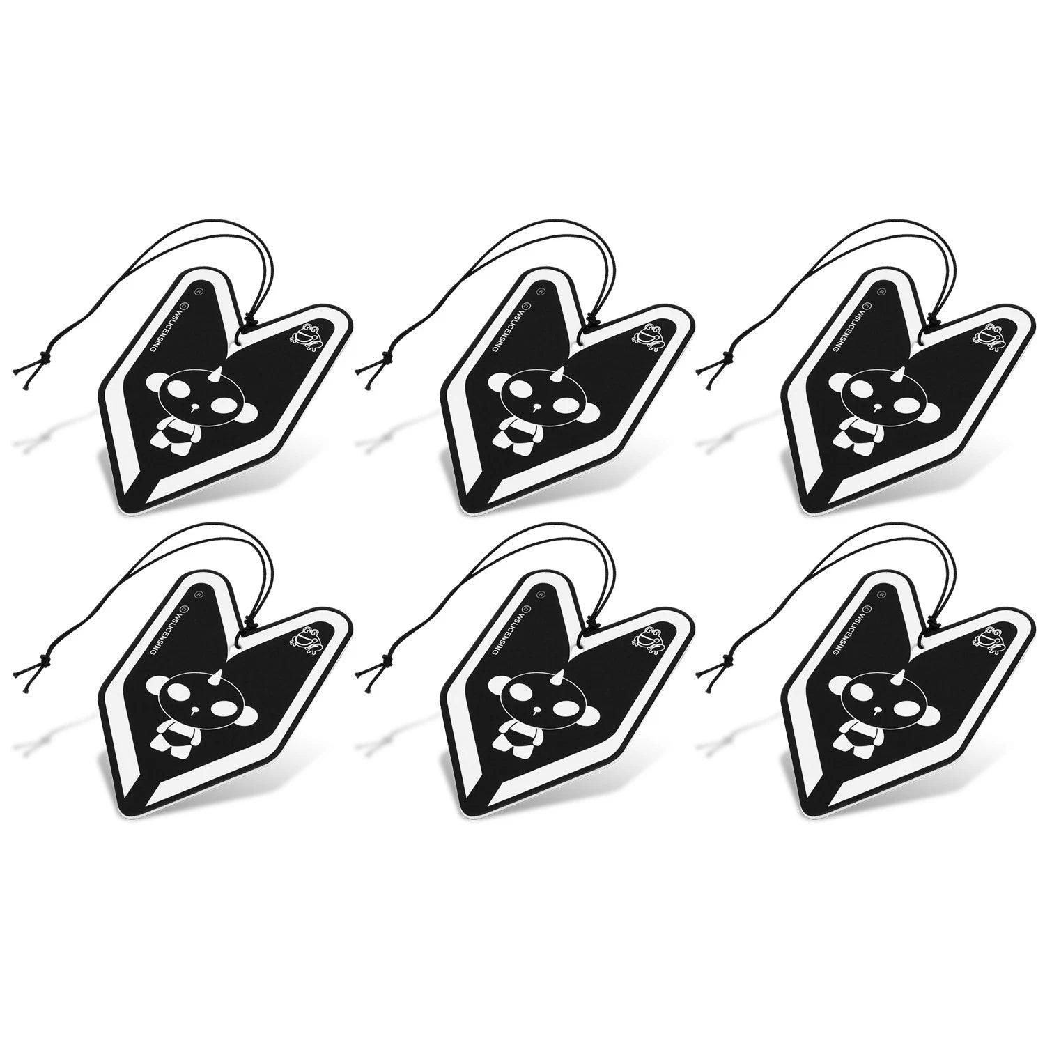 Set of 6 Treefrog Wakaba Hanging Air Fresheners for Cool Squash